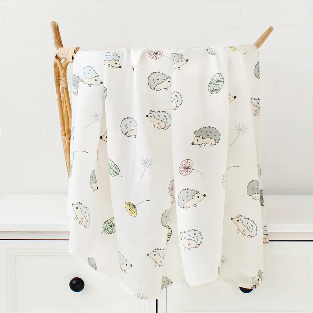 Bamboo Baby Blanket Newborn Swaddle Baby Stuff Mushroom Muslin Blanket Organic Cotton Baby Nursery Infant Receiving Blanket