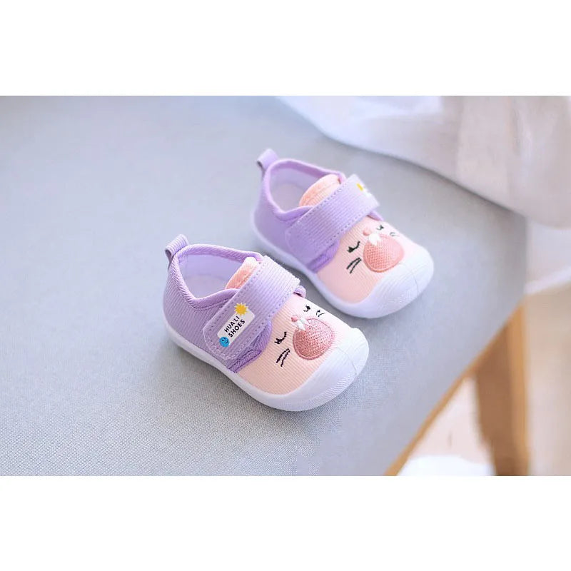 Infant Kids Baby Cartoon Anti kicking functional Shoe Soft Sole Squeaky Sneakers Boy Causal Loafers Toddler Girl Non-slip Shoe