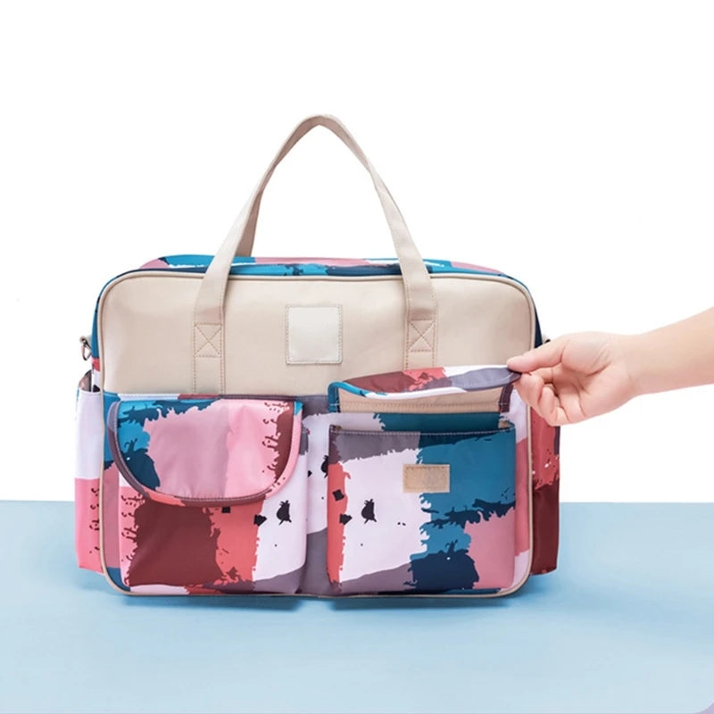 multifunctional Baby Gear Bag Bag Adjustable Straps Nursery Organizes Large Capacity