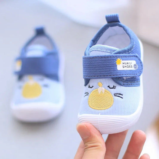 Infant Kids Baby Cartoon  Anti kicking functional Shoe Soft Sole Squeaky Sneakers Boy Causal Loafers  Toddler Girl Non-slip Shoe