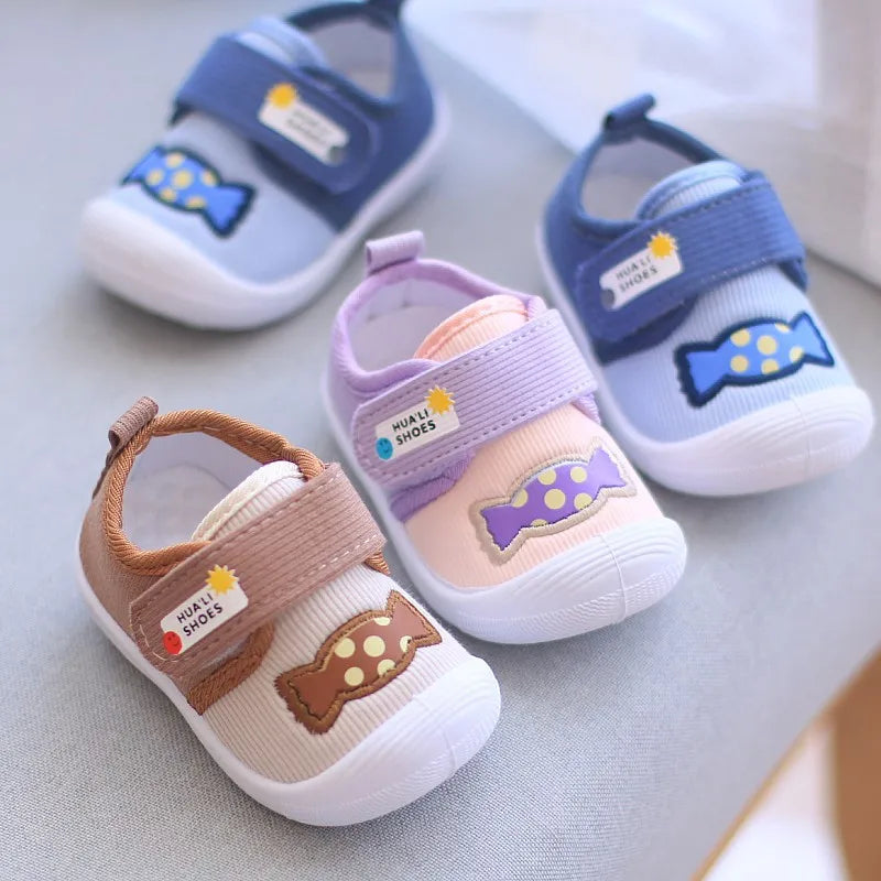 Infant Kids Baby Cartoon Anti kicking functional Shoe Soft Sole Squeaky Sneakers Boy Causal Loafers Toddler Girl Non-slip Shoe