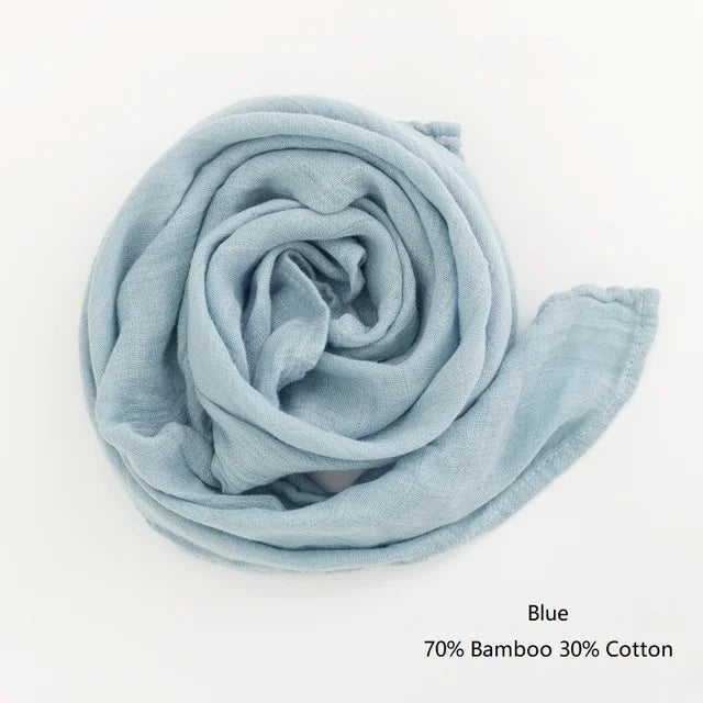 Organic Cotton/Bamboo Cotton Muslin Swaddles Wrap Burpy Towel Scarf Bibs Muslin Baby Blankets Newborn Diaper Pielucha 60*60cm
