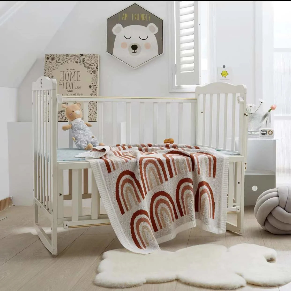 Baby Blankets Breathable Newborn Boy Girl Swaddle Wrap Receiving 100*80cm Infant Cotton Knitted Stroller Bassinet Nursery Quilts
