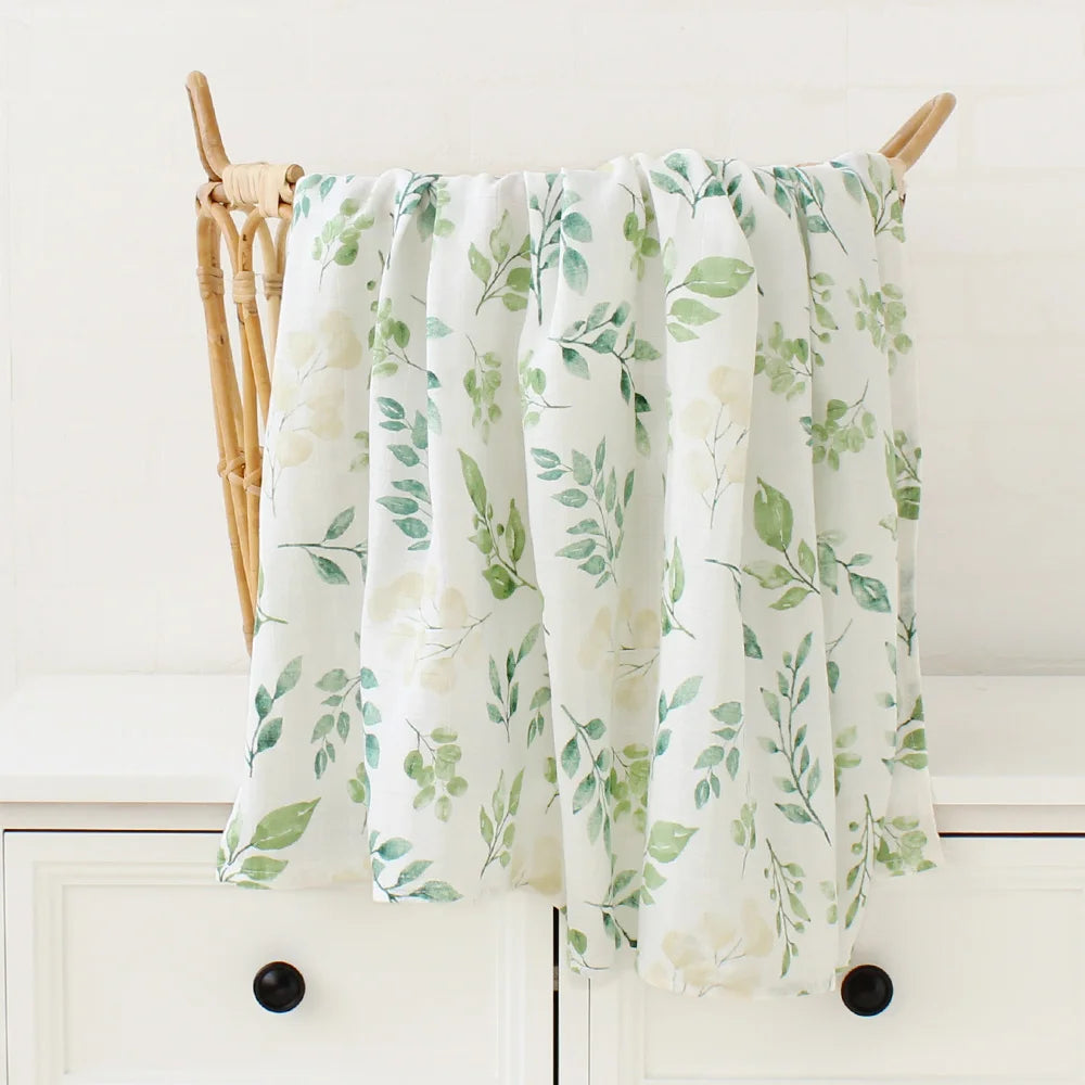 Bamboo Baby Blanket Newborn Swaddle Baby Stuff Mushroom Muslin Blanket Organic Cotton Baby Nursery Infant Receiving Blanket