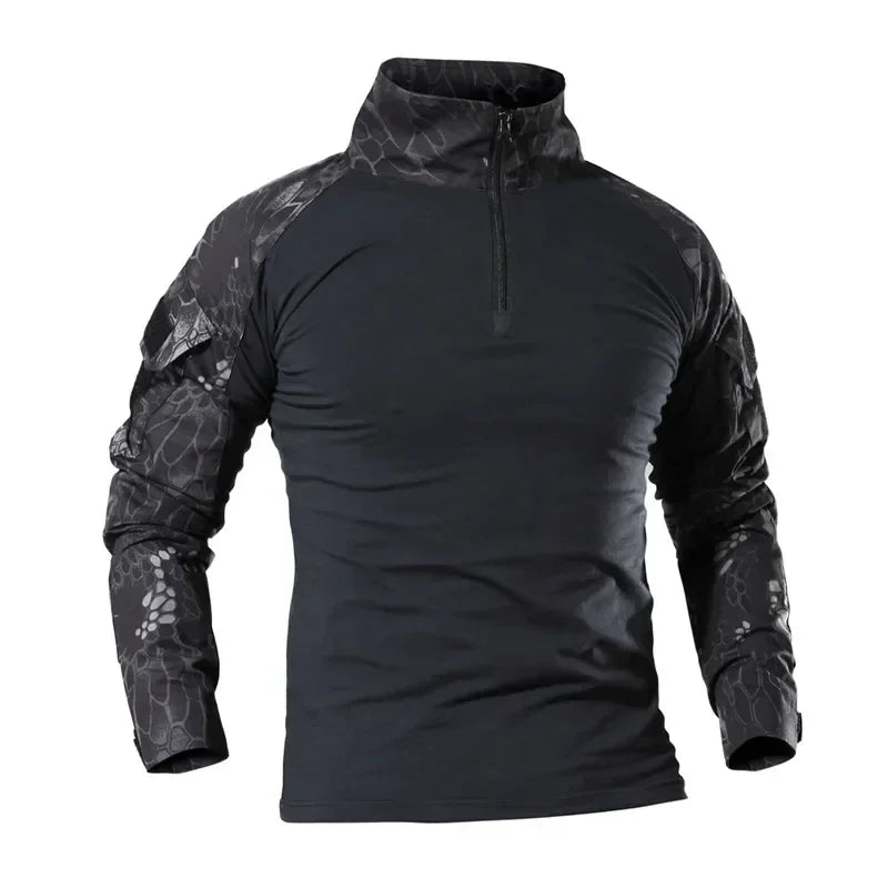 Combat Uniform Shirt Camouflage US Asian Size S-3XL Cargo Sport Tops Airsoft Paintball Tactical T-Shirts Hiking