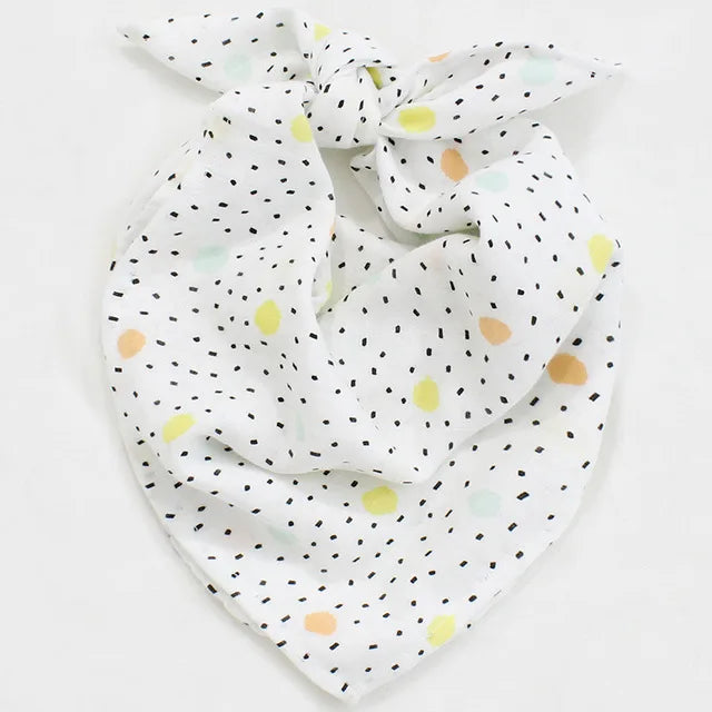 Cotton Baby Swaddle Newborn Muslin Swaddle Blanket for Girls & Boys Soft Baby Bath Towel Cute Infants Baby Bibs