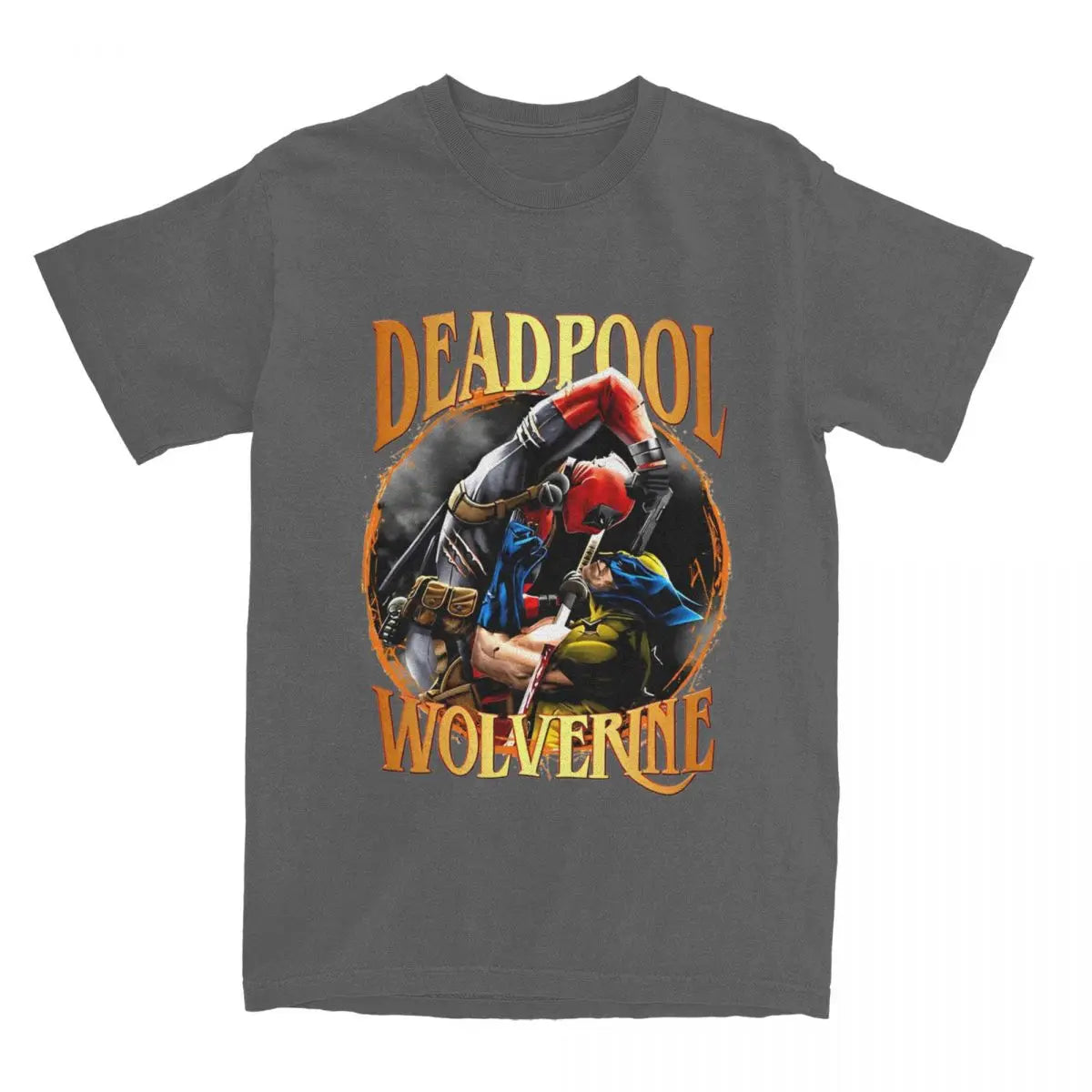 Explosive Deadpool Wolverine Men Women T Shirt Tee Shirt Short Sleeve Round Collar T-Shirt 100% Cotton Plus Size Clothing