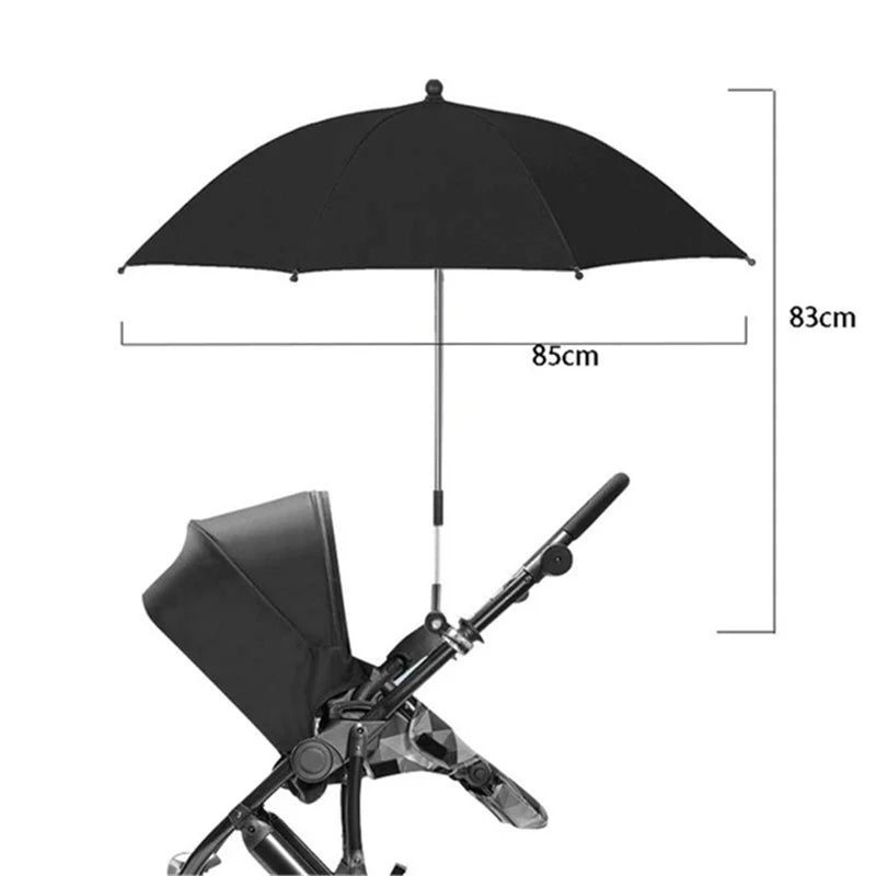 UV Protection Baby Stroller Umbrella With Clamp Universal Sunscree Rainproof Stroller Cover Umbrella Baby Stroller Accessories