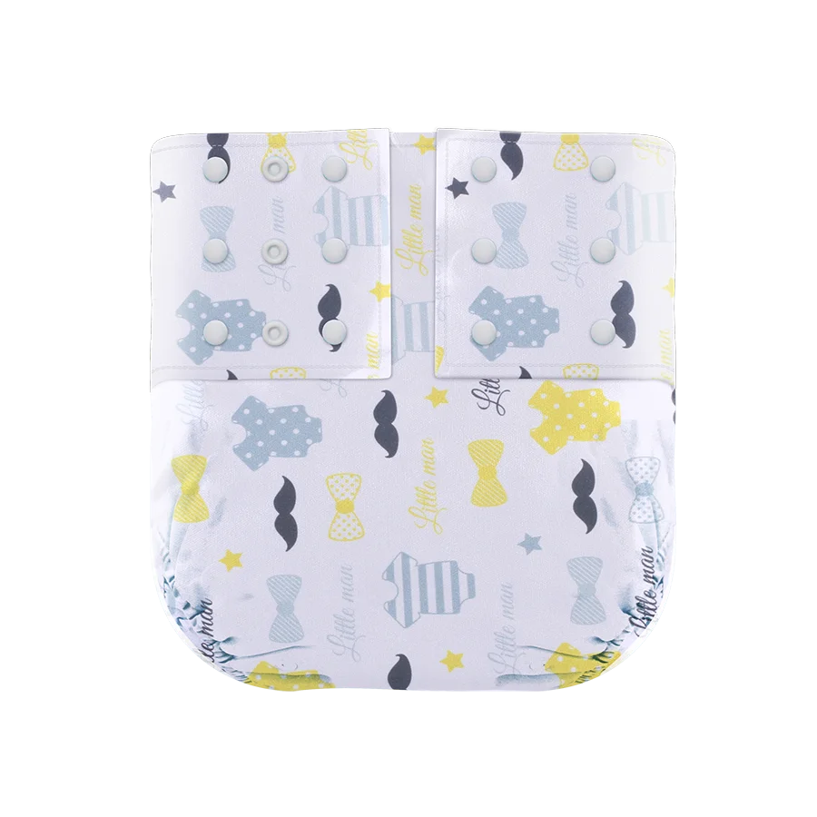 Bamboo Charcoal Lining Eco-friendly Nappy Reusable Infant Cloth Diaper Washable Toilet Training Pant Baby Shower Gift Fit 0-3Y