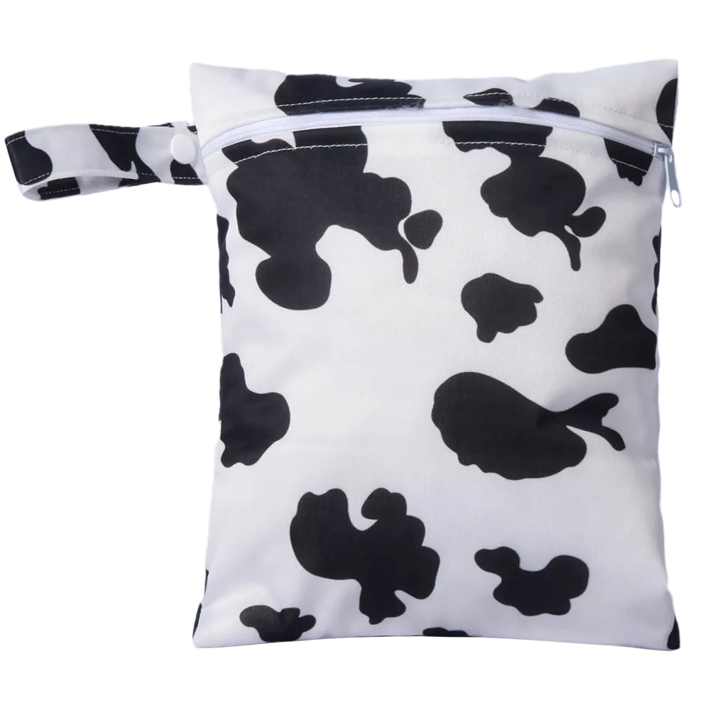 1Pcs 25x20cm Diaper Bag Baby Nappy Bag Wet Bags Waterproof Reusable Wet Bag Printed Pocket Nappy Bags PUL Travel Wet Dry Bags