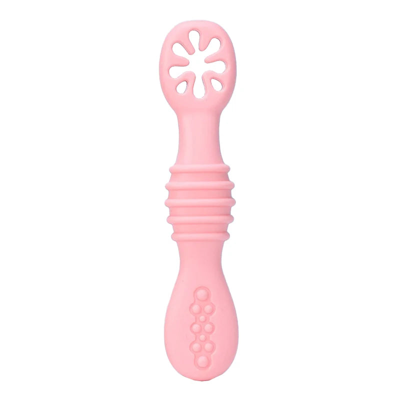 Baby Spoon Forks Set Food Grade Silicone Sticky Spoon Children Cutlery Training Spoon Kids Feeding Tableware Kitchen Accessories