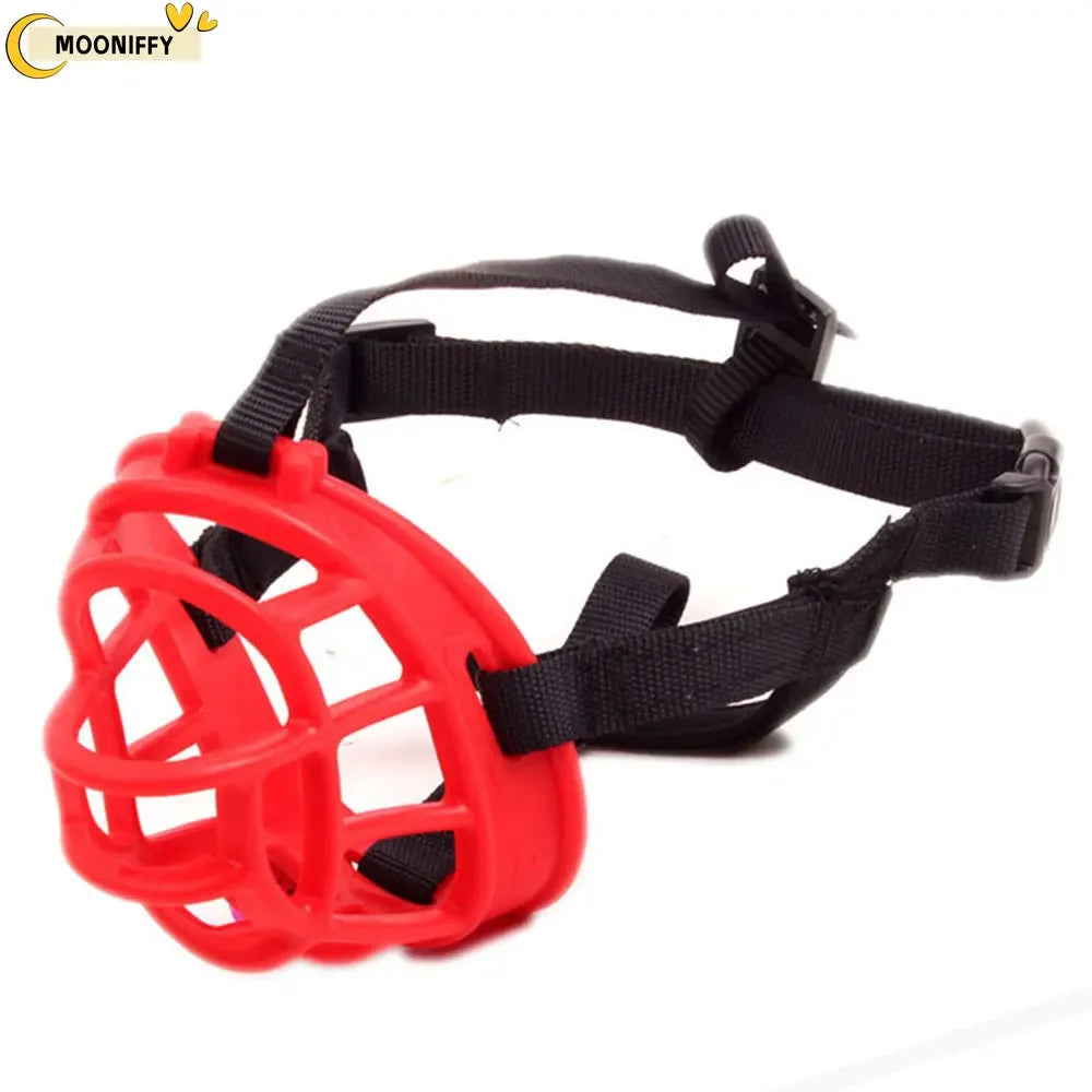 Soft Silicone Pet Dog Muzzle Breathable Basket Muzzles Comfy for Small Medium Large and X-Large Dogs Stop Biting Barking Chewing