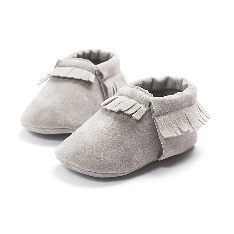 Baby Shoes Newborn Infant Boy Girl First Walker Suedu Cotton Sofe Sole Princess Fringe Toddler Baby Crib Shoes Casual Moccasins