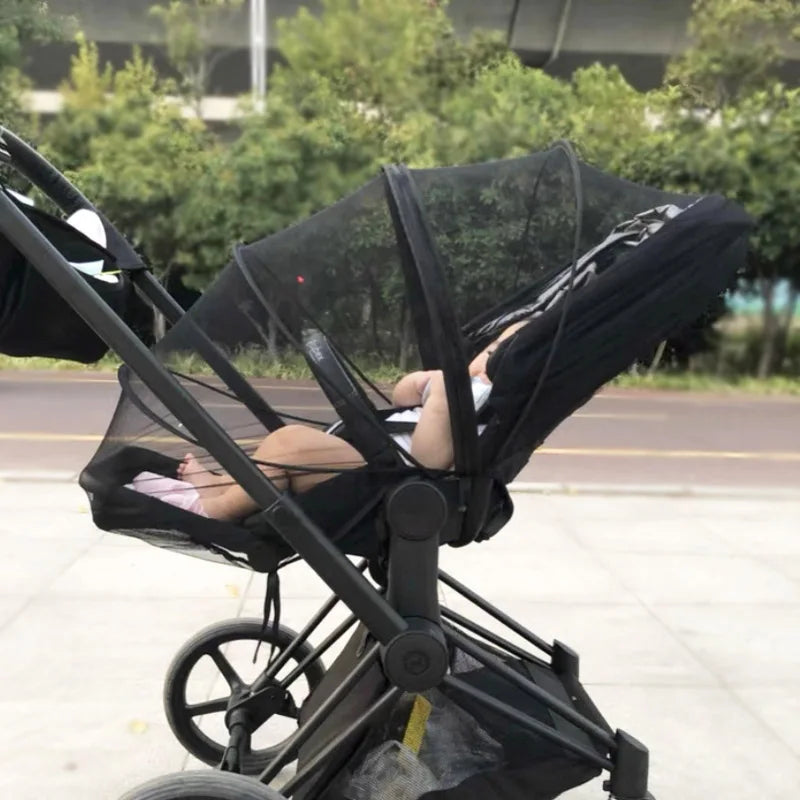 Buggy Mosquito Net For Cybex Mios Eezy Priam Balios Prams Insect Net With Zipper Baby Stroller Crib Bed Accessories