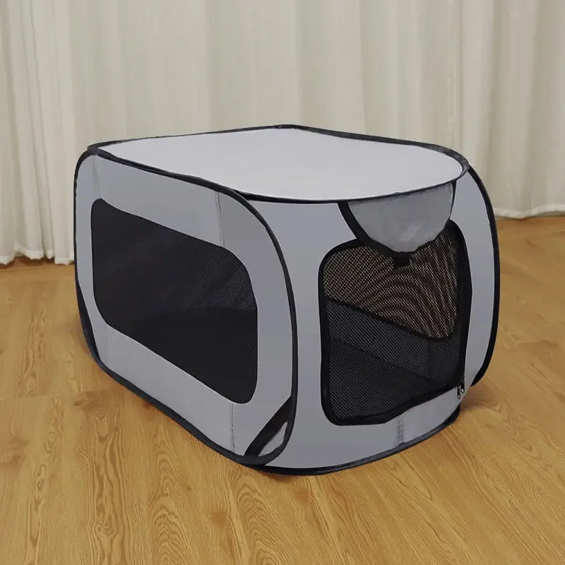 Outdoors Dog Cage Portable Folding Pet Car Trunk Carrier Breathable Transportar Cat Tent for Puppy Travel Camping Dog Bed House