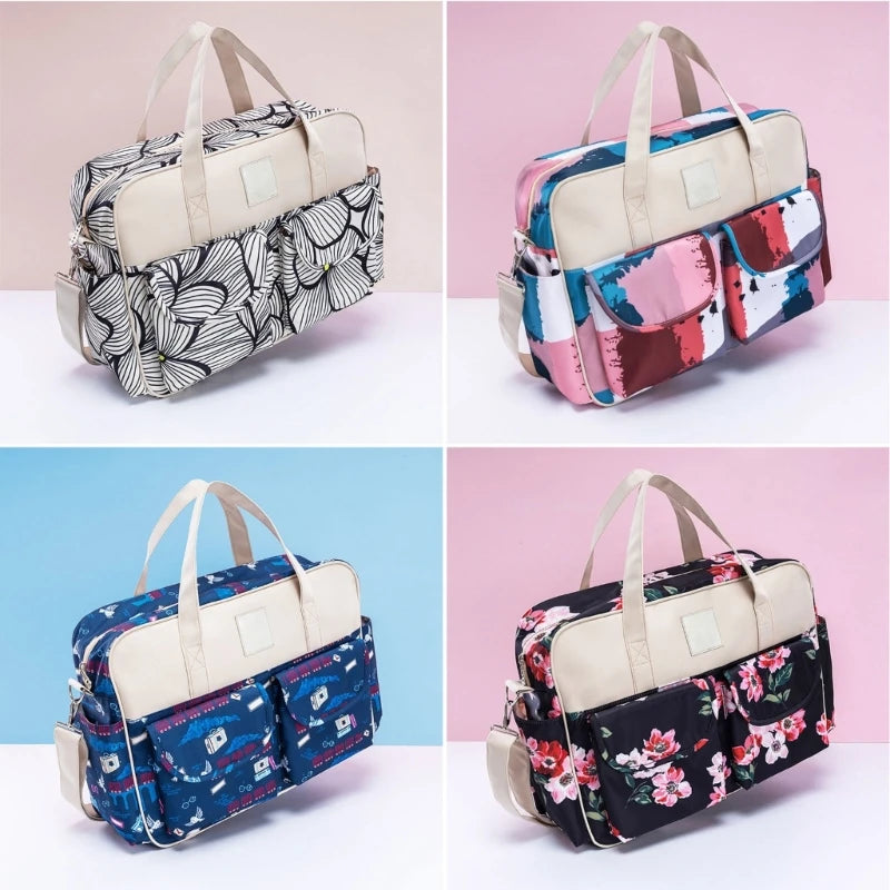 multifunctional Baby Gear Bag Bag Adjustable Straps Nursery Organizes Large Capacity