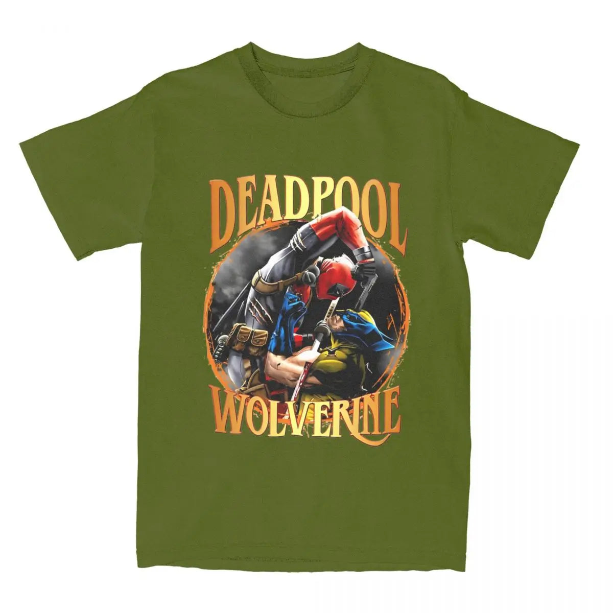 Explosive Deadpool Wolverine Men Women T Shirt Tee Shirt Short Sleeve Round Collar T-Shirt 100% Cotton Plus Size Clothing