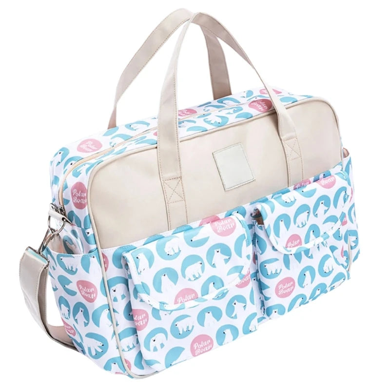 multifunctional Baby Gear Bag Bag Adjustable Straps Nursery Organizes Large Capacity