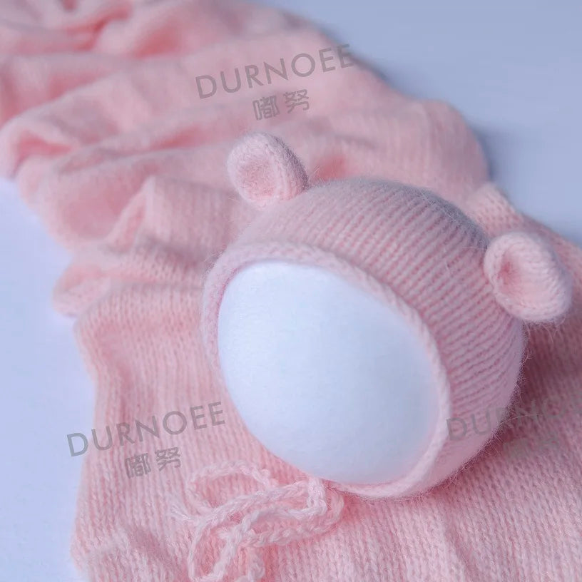 Newborn Photography Props Handmade Dolls Knitted Rabbit Bear Baby Photography Studio Accessoires