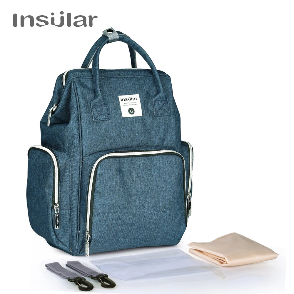 Insular Baby Diaper Backpack Bag Mummy Maternity Nappy Stroller Bag Large Capacity Baby Bag Travel Backpack Designer Nursing Bag