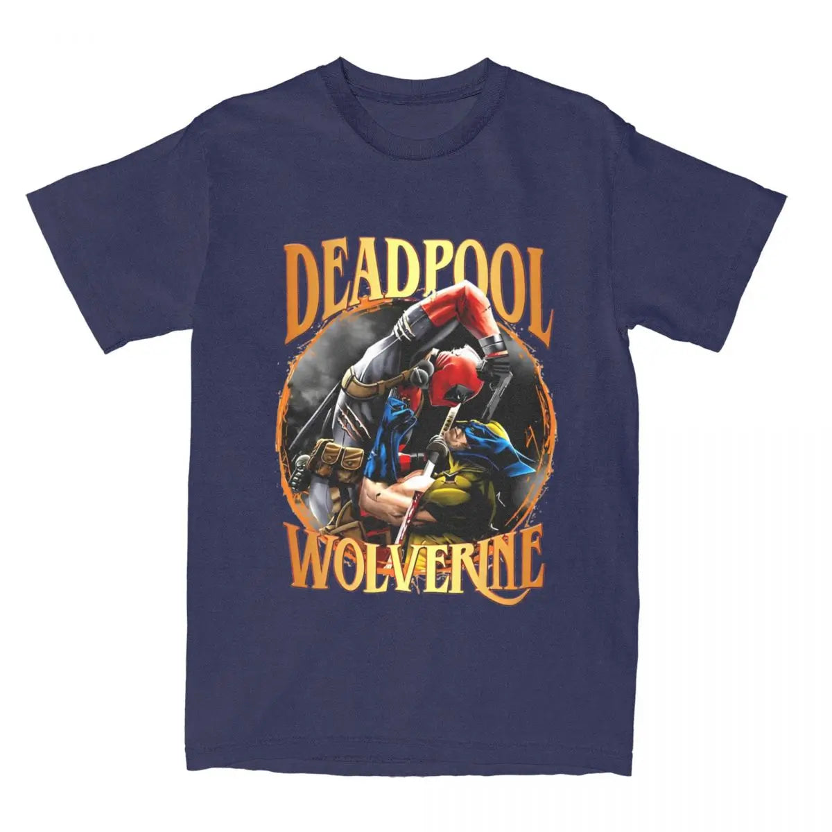 Explosive Deadpool Wolverine Men Women T Shirt Tee Shirt Short Sleeve Round Collar T-Shirt 100% Cotton Plus Size Clothing