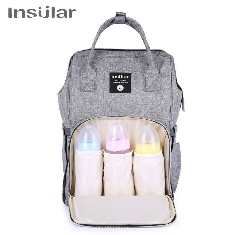 Insular Baby Diaper Backpack Bag Mummy Maternity Nappy Stroller Bag Large Capacity Baby Bag Travel Backpack Designer Nursing Bag
