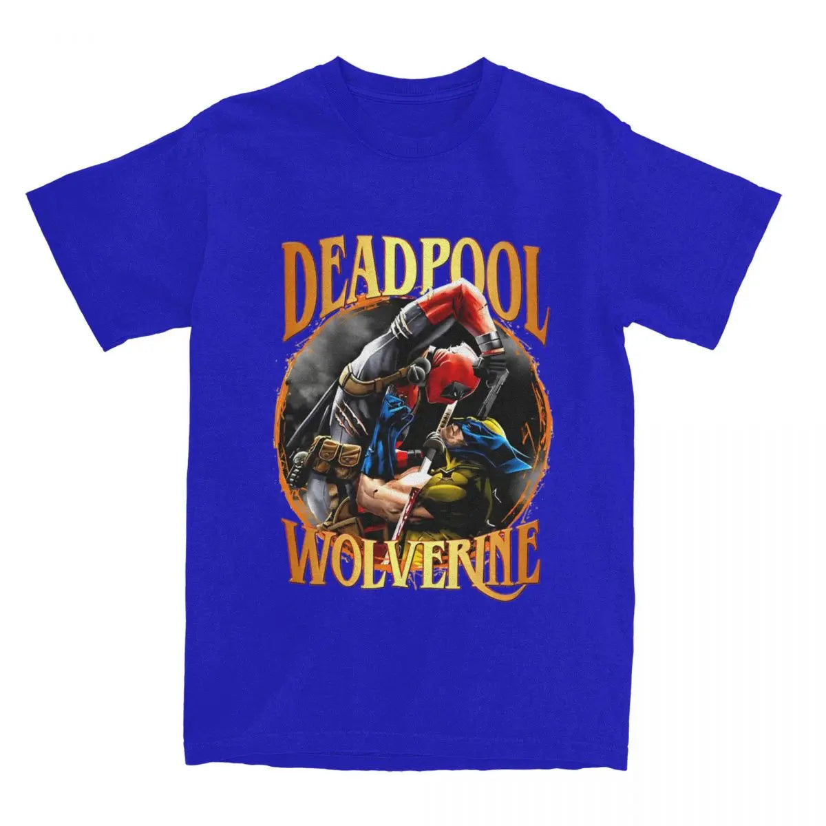 Explosive Deadpool Wolverine Men Women T Shirt Tee Shirt Short Sleeve Round Collar T-Shirt 100% Cotton Plus Size Clothing