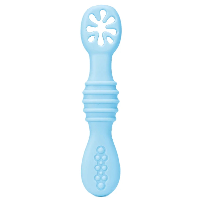 Baby Spoon Forks Set Food Grade Silicone Sticky Spoon Children Cutlery Training Spoon Kids Feeding Tableware Kitchen Accessories