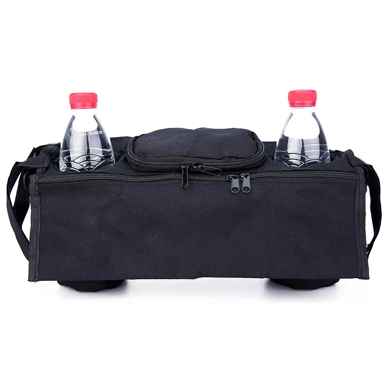 Stroller Organizer with Insulated Cup Holder By Detachable Phone Bag Shoulder Strap Fits for Stroller Baby Stroller Accessories