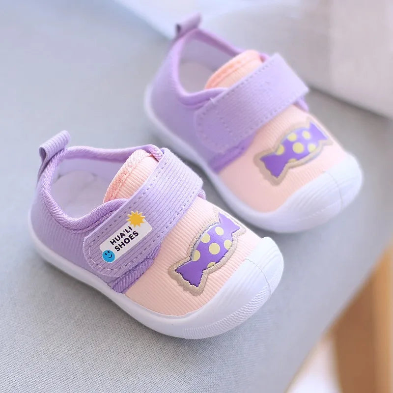 Infant Kids Baby Cartoon Anti kicking functional Shoe Soft Sole Squeaky Sneakers Boy Causal Loafers Toddler Girl Non-slip Shoe