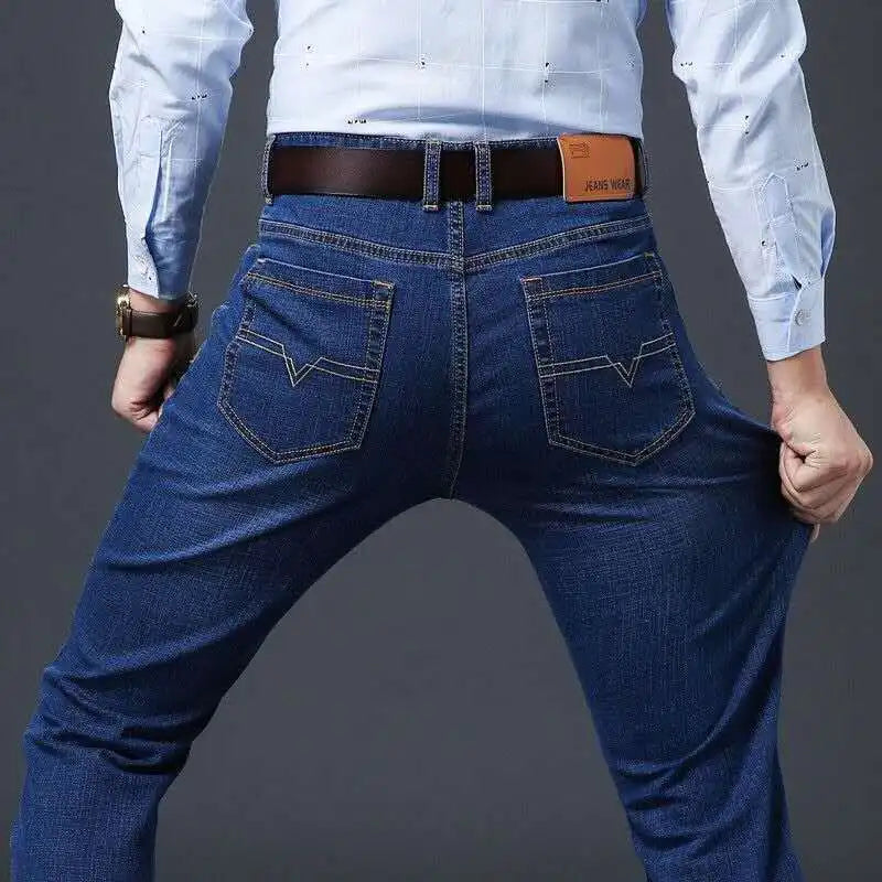 Designer Clothes Men Autumn Korean Fashion Men Elastic Stretch Tight Fit Versatile Youth Slim Male Skinny Jeans Pants Trousers