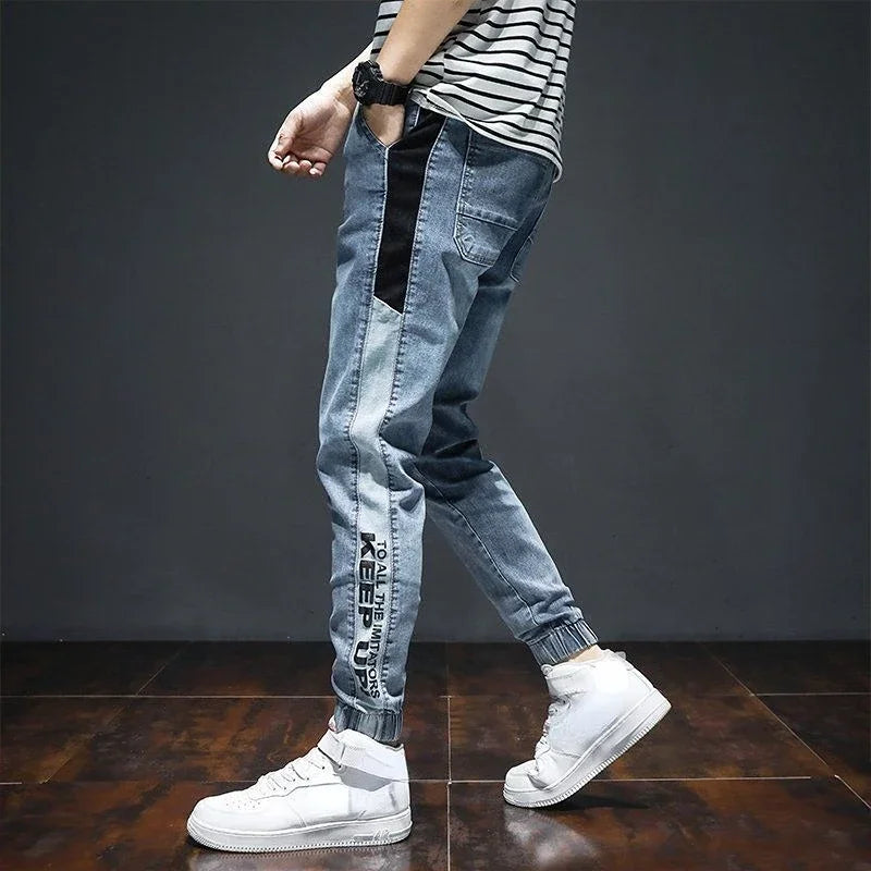 Trousers Harem Oversize Jeans For Men Tapered Male Cowboy Pants With Pockets Comfortable Washed Autumn Clothing 2024 Trend Xs