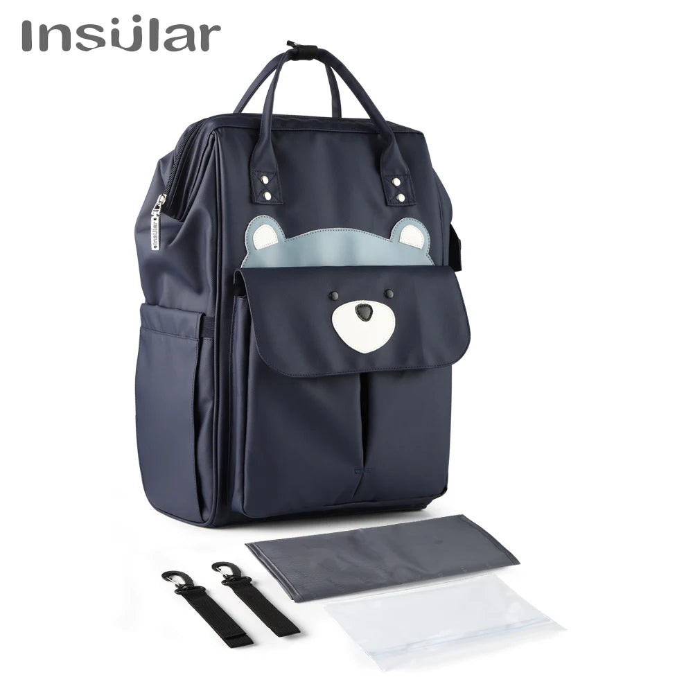 Insular Baby Diaper Backpack Bag Mummy Maternity Nappy Stroller Bag Large Capacity Baby Bag Travel Backpack Designer Nursing Bag