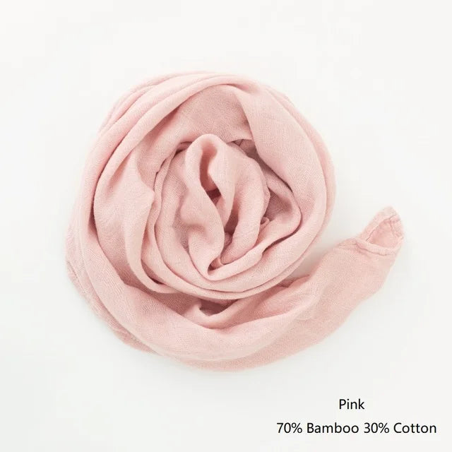 Organic Cotton/Bamboo Cotton Muslin Swaddles Wrap Burpy Towel Scarf Bibs Muslin Baby Blankets Newborn Diaper Pielucha 60*60cm