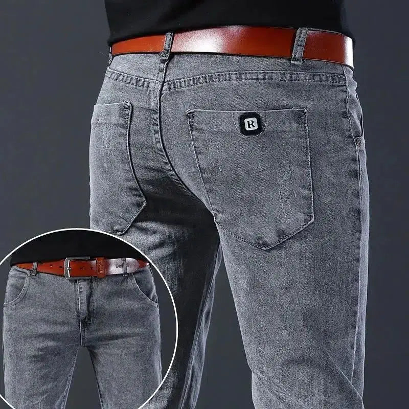 Designer Clothes Men Autumn Korean Fashion Men Elastic Stretch Tight Fit Versatile Youth Slim Male Skinny Jeans Pants Trousers