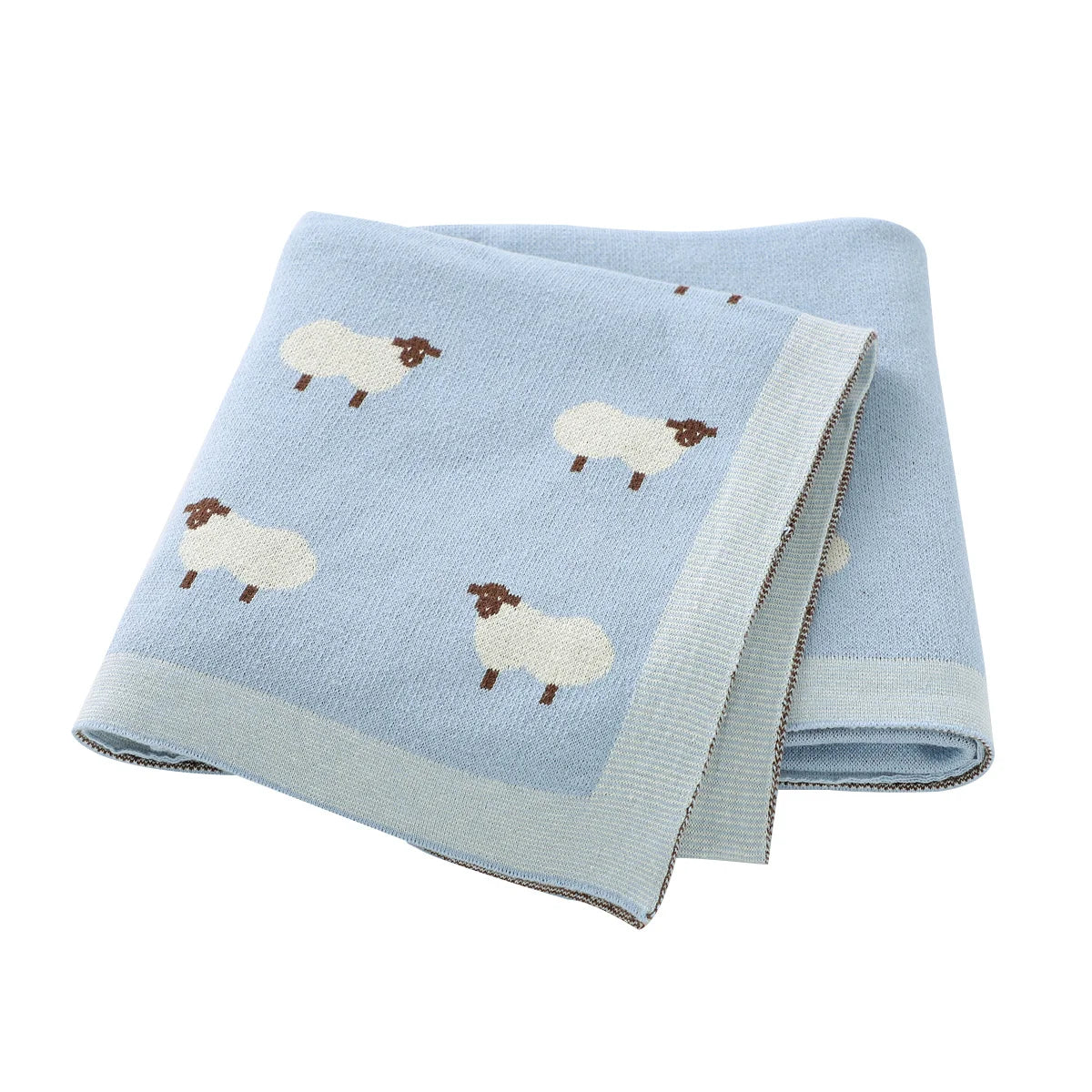 Baby Blankets Breathable Newborn Boy Girl Swaddle Wrap Receiving 100*80cm Infant Cotton Knitted Stroller Bassinet Nursery Quilts