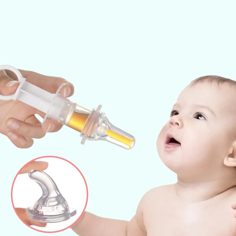 Baby smart medicine dispenser Needle Feeder Squeeze Medicine Dropper Dispenser Transparent Pacifier Kids Infant Feeding Utensils