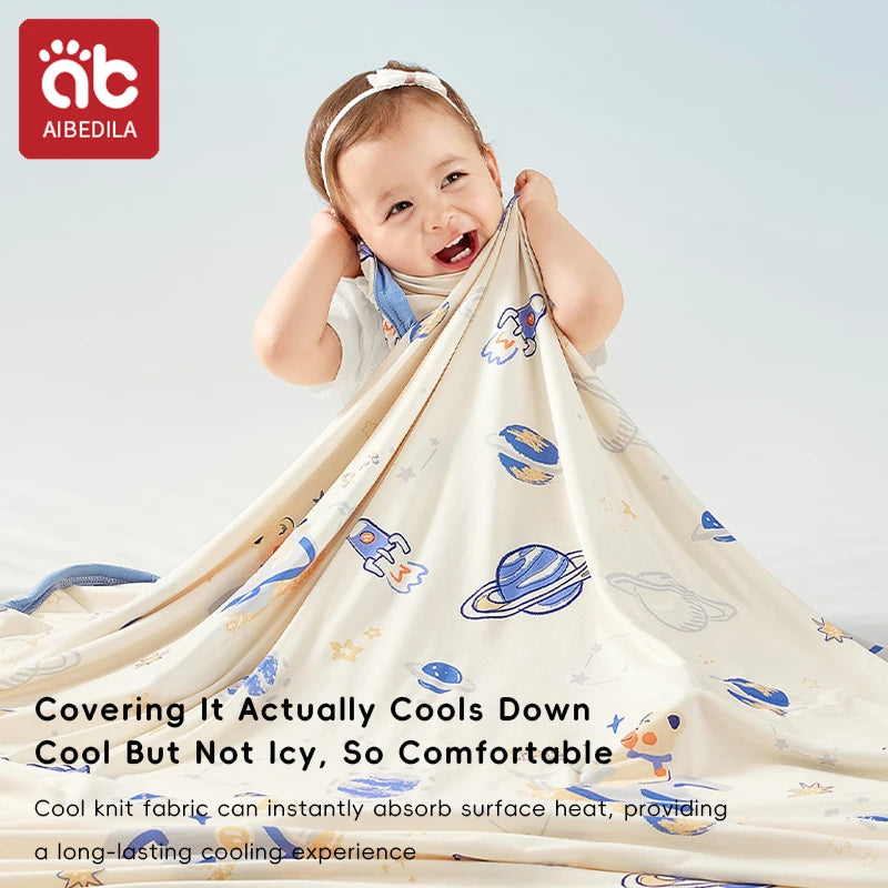 AIBEDILA Knitted Double-layer Banket Muslin Swaddles Wrap Burpy Towel Scarf Bibs Baby Blankets Newborn Diape