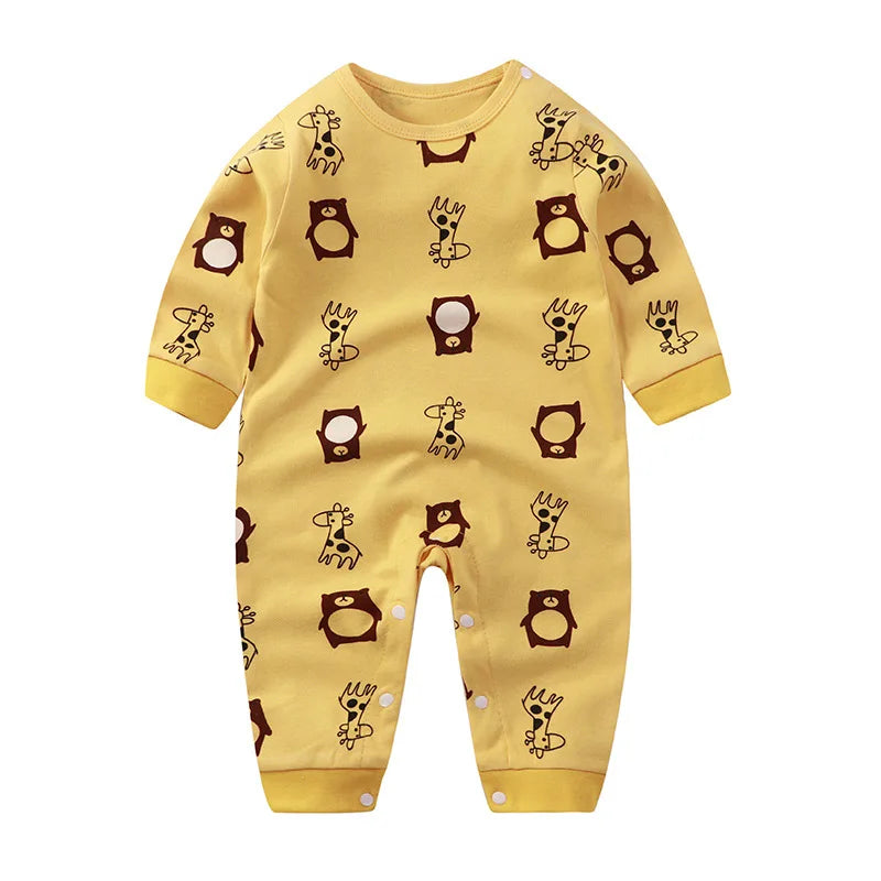 Newborn Baby Spring Autumn Romoers Long Sleeve Ha Clothes Baby Boys Girl New Year Costume For Baby Dinosaur Print Baby Clothes