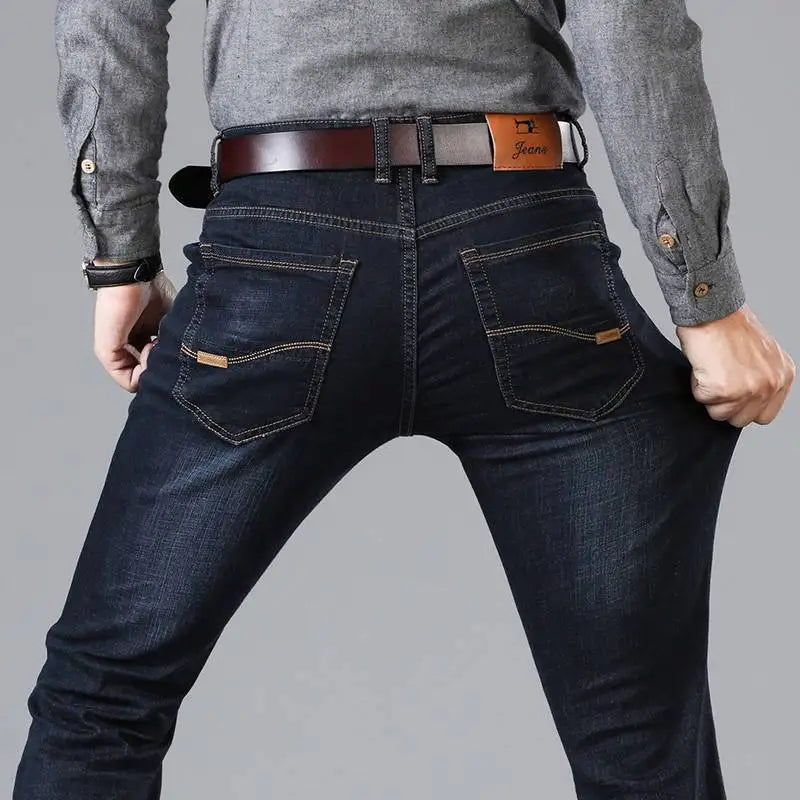 Designer Clothes Men Autumn Korean Fashion Men Elastic Stretch Tight Fit Versatile Youth Slim Male Skinny Jeans Pants Trousers