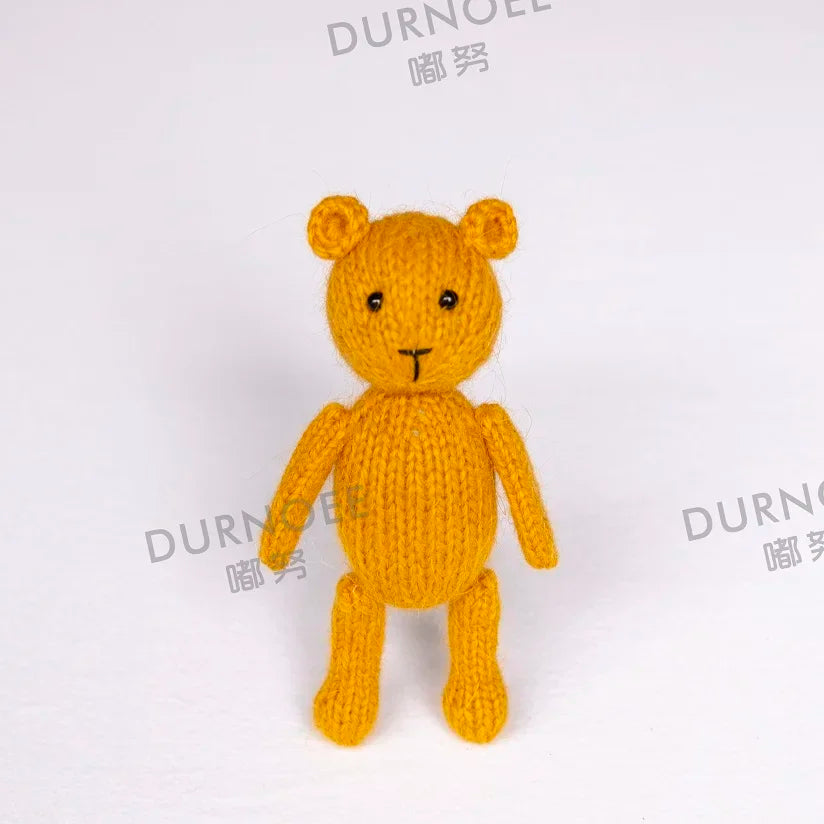 Newborn Photography Props Handmade Dolls Knitted Rabbit Bear Baby Photography Studio Accessoires