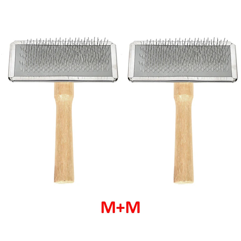 Dog Hair Remover Combs Pet Cat Hair Shedding Brush Wooden Handle Grooming Supplies Lint Remover For Clothing Sweater Clothes