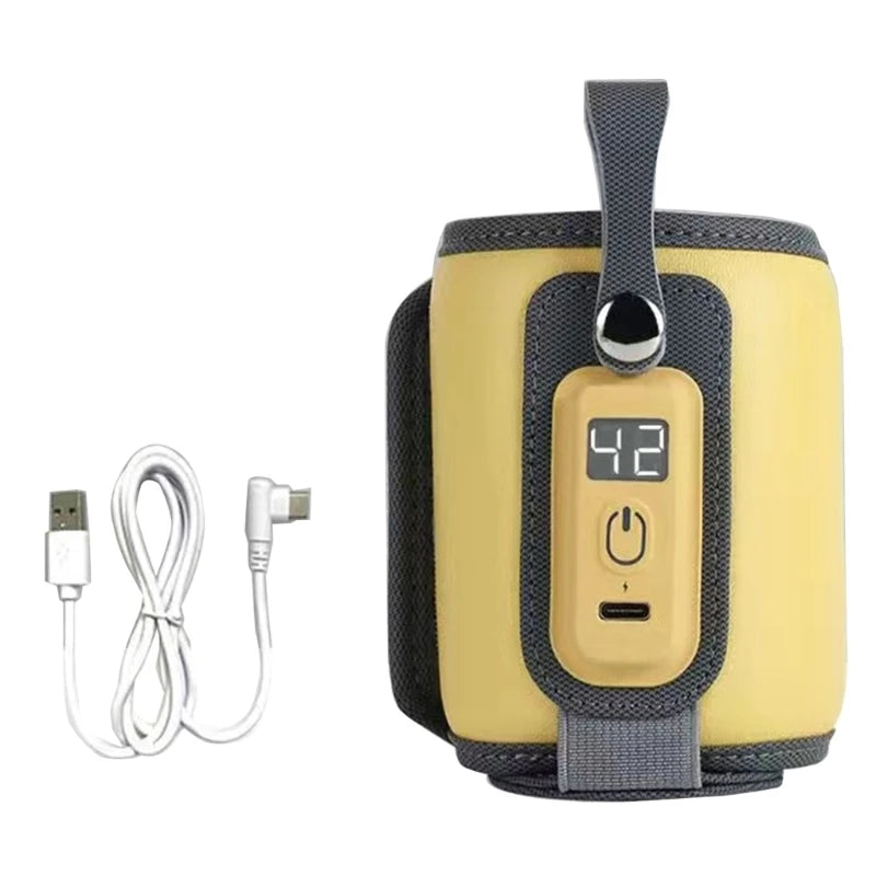 Baby Bottle Warmer 38° C-52℃ Portable Car Travel USB Baby Bottle Warmer Durable