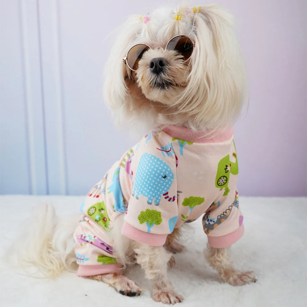 Dog Pajamas Pet Clothes For Small Dogs Cat Pet Puppy Jumpsuit Chihuahua Apparel Sweater for Dogs French Bulldog Pullover