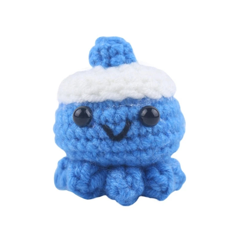 Handmade Crochet Bear Animal elephant Head Knitting Beads DIY Baby Pacifier Chain Chewable Accessories Newborn Teether Toy