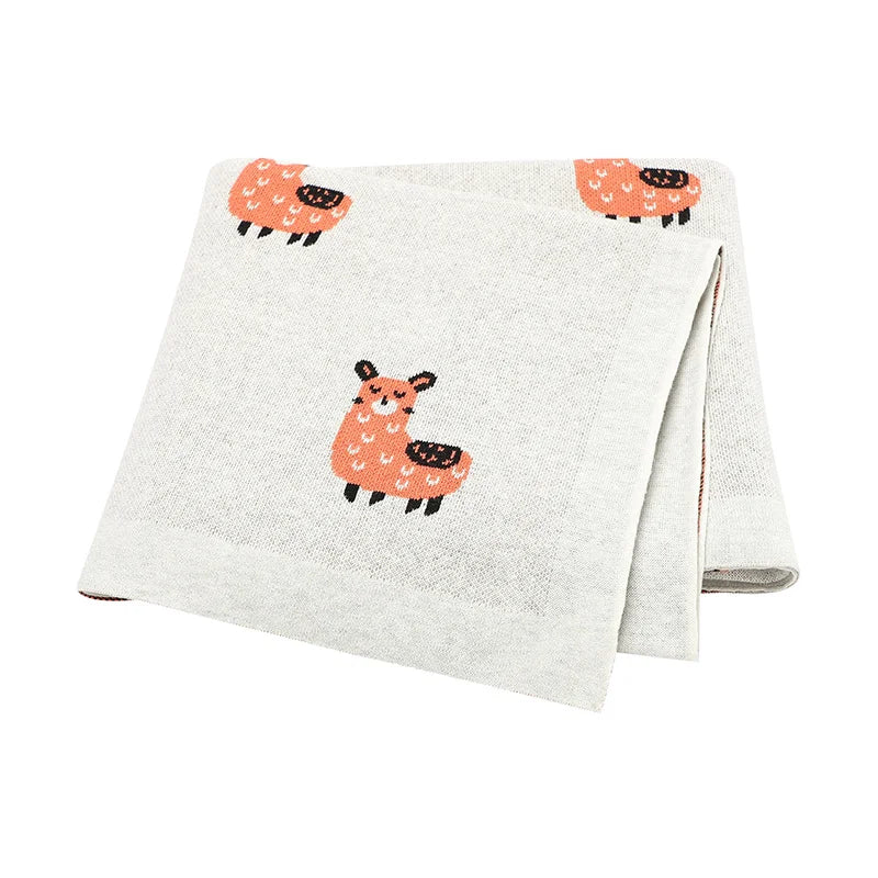 Baby Blankets Breathable Newborn Boy Girl Swaddle Wrap Receiving 100*80cm Infant Cotton Knitted Stroller Bassinet Nursery Quilts
