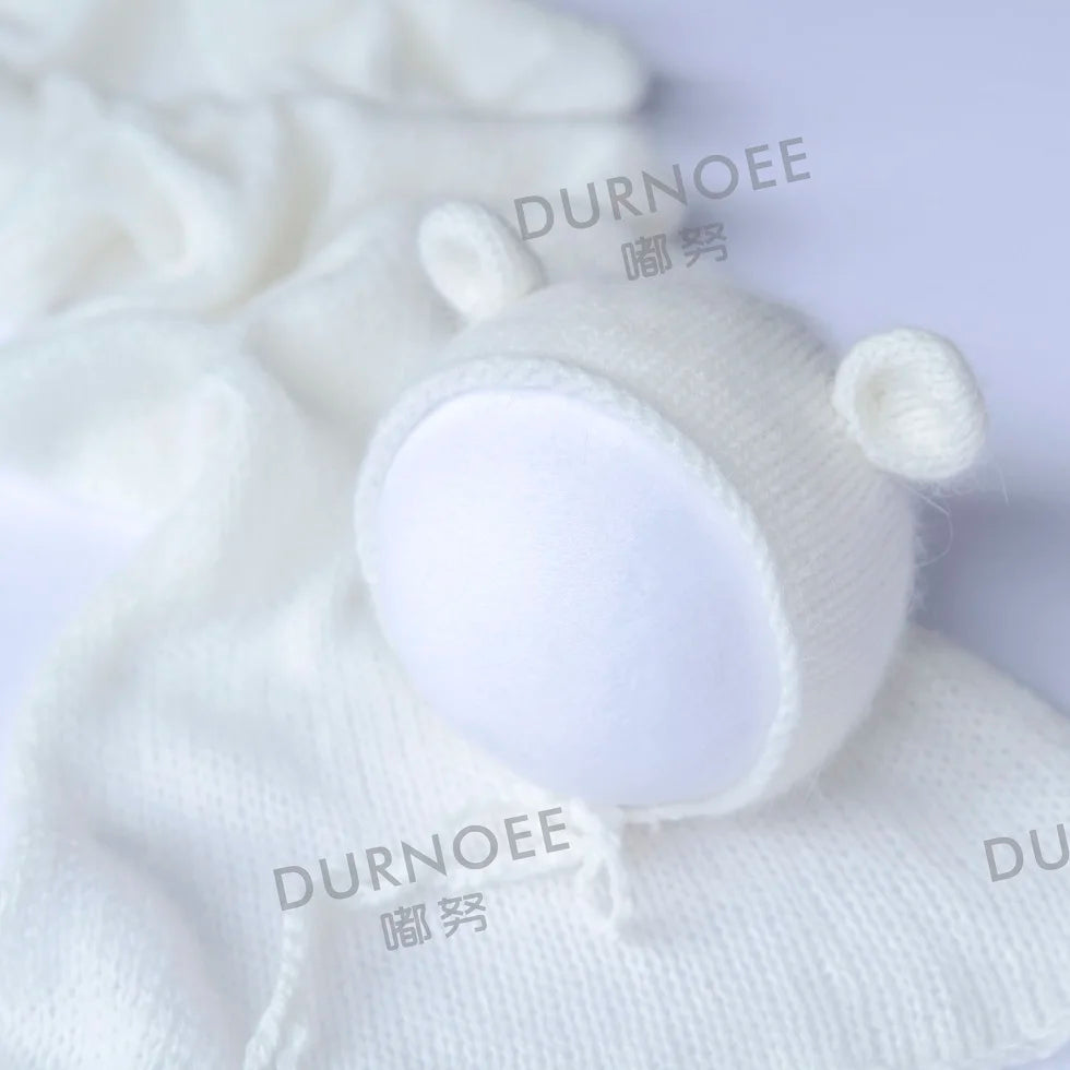 Newborn Photography Props Handmade Dolls Knitted Rabbit Bear Baby Photography Studio Accessoires
