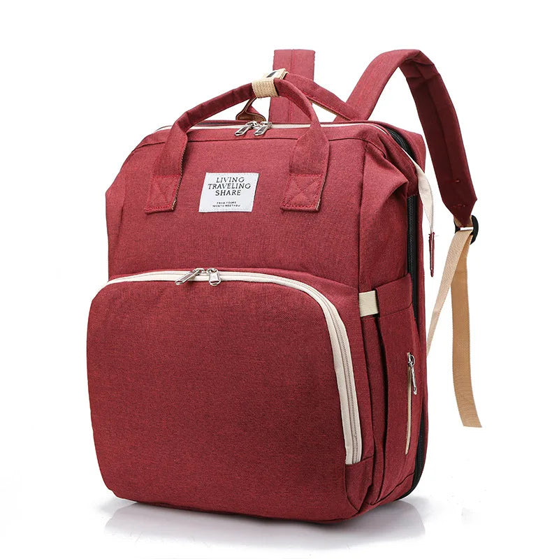 Waterproof Diaper Bags for Travel with Insulated Milk Bottle Pocket, Large Capacity and Stroller Straps