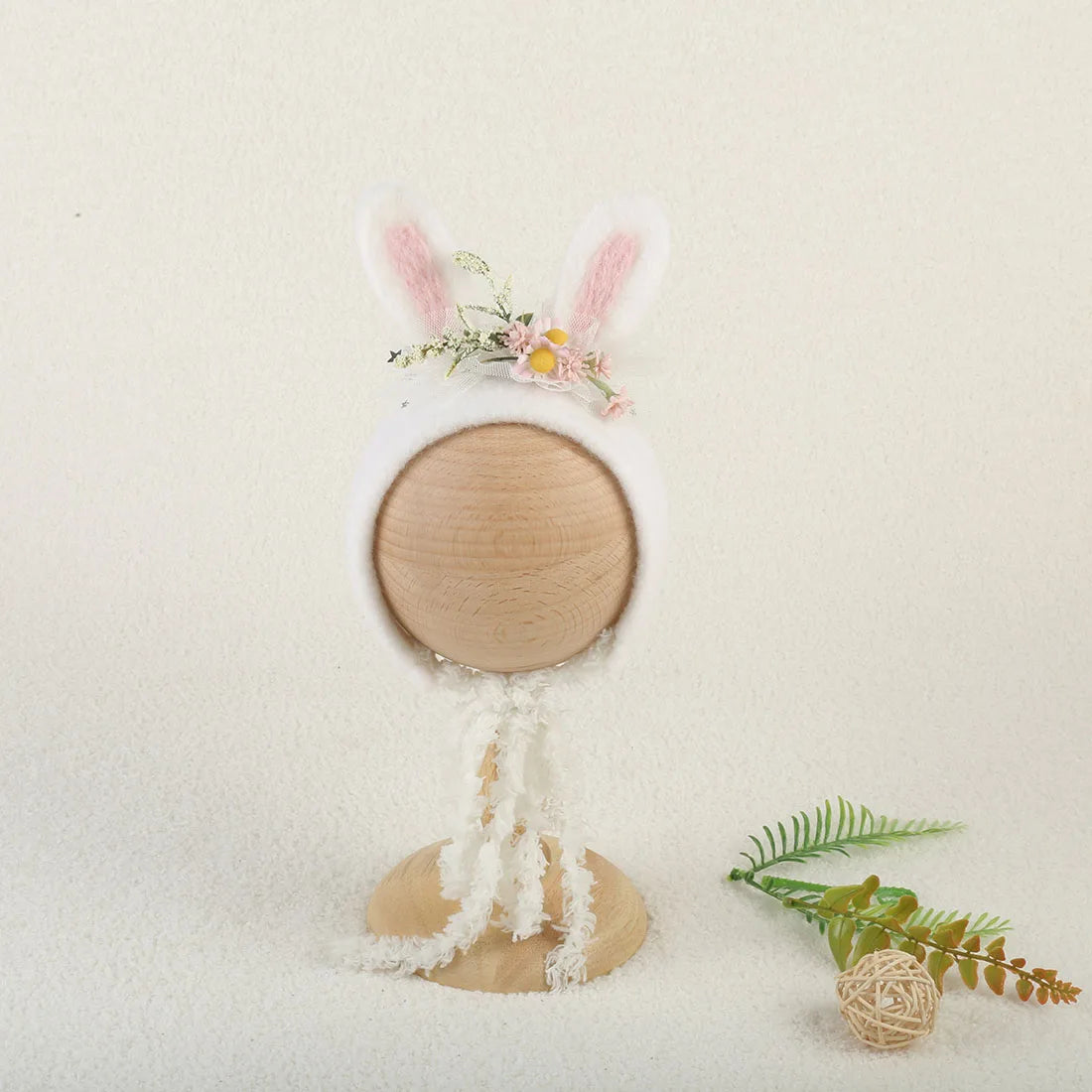 Newborn Wool Felt Deer Bonnet Girl Baby Flower Hat Newborn Photography Props Boy Baby Reindeer Hat Photo Shoot