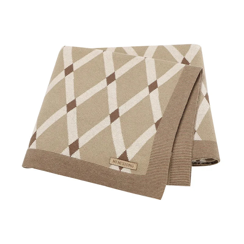 Baby Blankets Breathable Newborn Boy Girl Swaddle Wrap Receiving 100*80cm Infant Cotton Knitted Stroller Bassinet Nursery Quilts